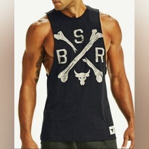 ☠UNDER ARMOUR PROJECT ROCK BSR BLOOD SWEAT RESPECT DWAYNE JOHNSON TANK TOP NWT☠